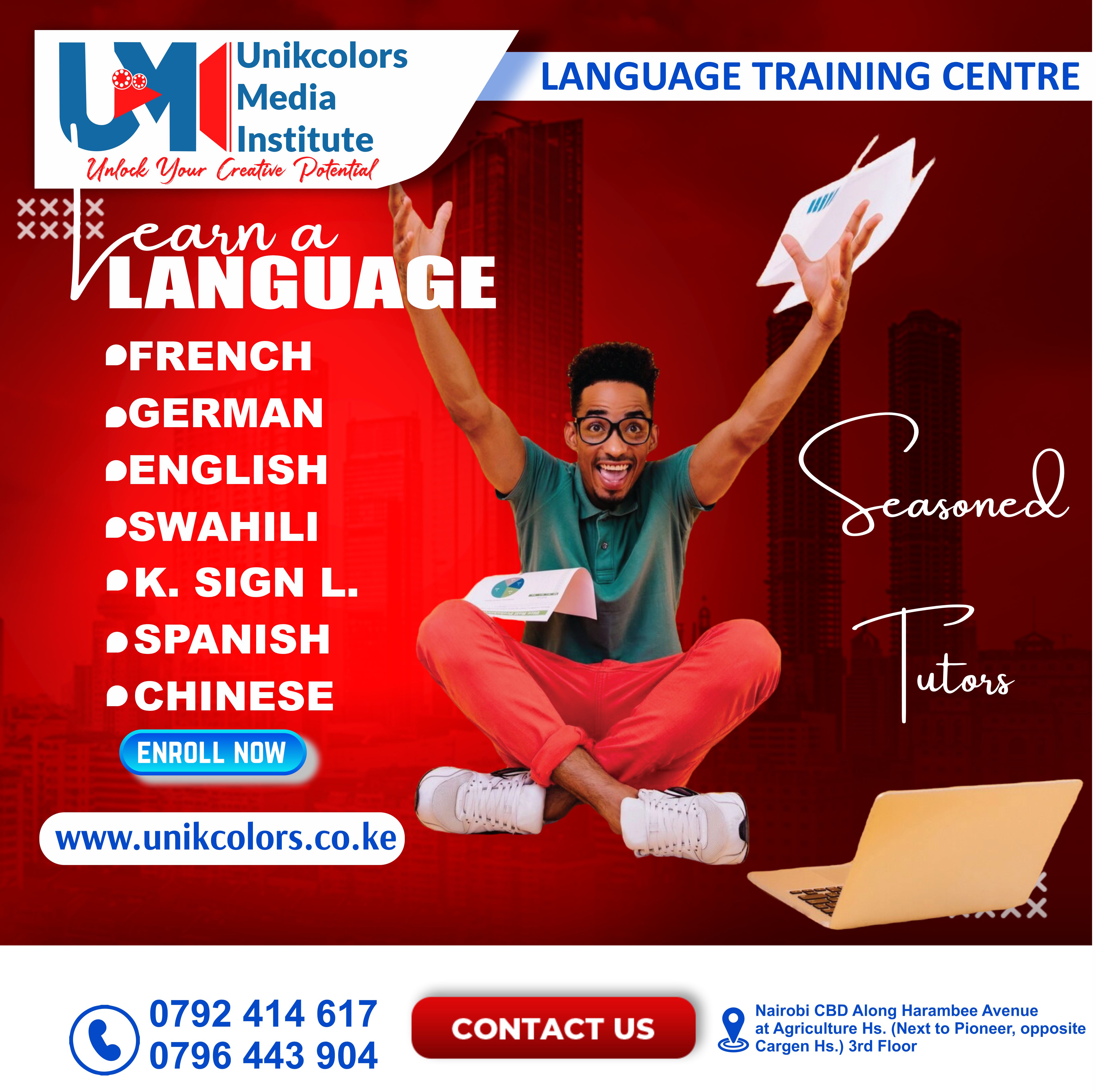 LANGUAGE TRAINING CENTRE - GERMAN | ENGLISH | FRENCH | CHINESE | SPANISH | SWAHILI | KENYA SIGN LANG